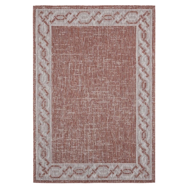 Manmade Augusta Whitehaven Terracotta Rectangle Area Rug MA3090228 - main